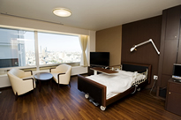 Living area of the private-room ward